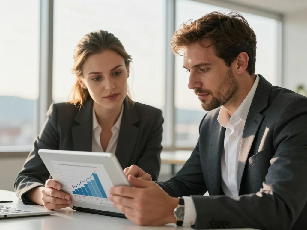 Expert en referencement naturel et chef d'entreprise collaborant sur une strategie de visibilite digitale dans le Roussillon.